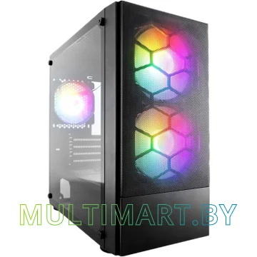 Корпус 1stPlayer Firebase X4-M (X4-M-BK-2F1P-1F1)